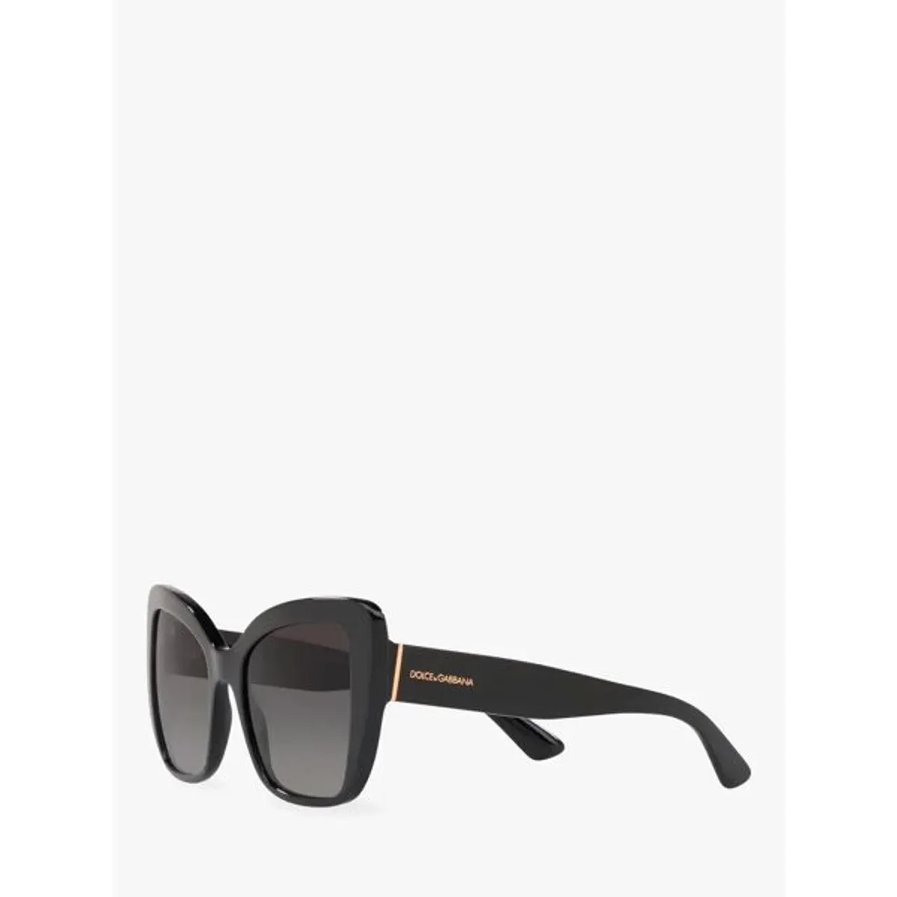 Dolce & Gabbana DG4348 Women's Cat's Eye Sunglasses - Black/Grey Gradient - Female