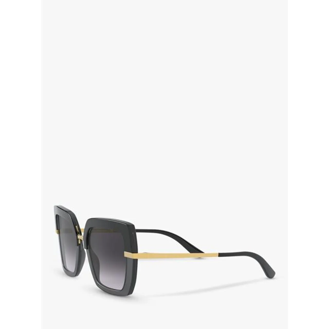 Dolce & Gabbana DG4373 Women's Square Sunglasses - Black/Grey Gradient - Female
