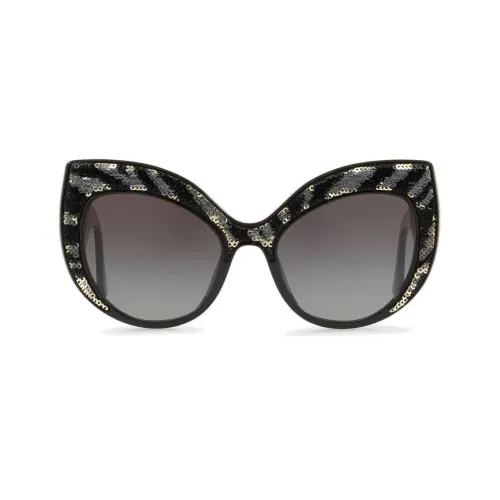 Dolce & Gabbana , Dolce & Gabbana Cat-Eye Sunglasses ,Black female, Sizes: ONE