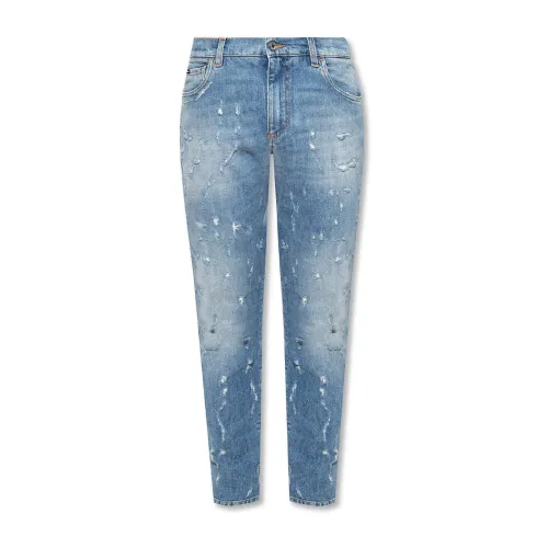 Dolce & Gabbana , Dolce & Gabbana Cotton Denim Jeans ,Blue male, Sizes:
