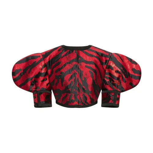 Dolce & Gabbana , Dolce & Gabbana Cropped Jacquard Jacket ,Multicolor female, Sizes: