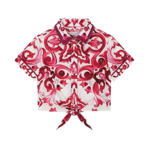 Dolce & Gabbana , Dolce & Gabbana Kids Shirts Pink ,Multicolor female, Sizes: