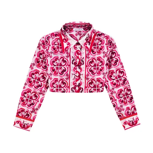 Dolce & Gabbana , Dolce & Gabbana Kids Shirts Pink ,Pink female, Sizes: