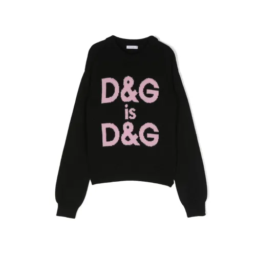Dolce & Gabbana , Dolce Gabbana Kids Sweaters Black ,Black male, Sizes: