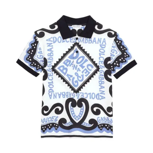 Dolce & Gabbana , Dolce & Gabbana Kids T-shirts and Polos Blue ,Blue male, Sizes: