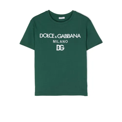 Dolce & Gabbana , Dolce & Gabbana Kids T-shirts and Polos Green ,Green male, Sizes: