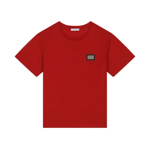Dolce & Gabbana , Dolce & Gabbana Kids T-shirts and Polos Red ,Red male, Sizes: