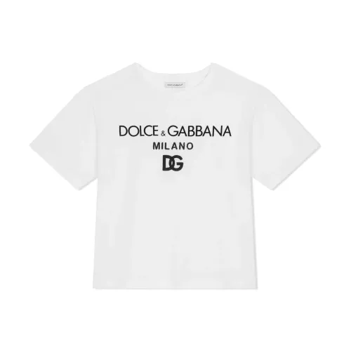 Dolce & Gabbana , Dolce & Gabbana Kids T-shirts and Polos White ,White male, Sizes: