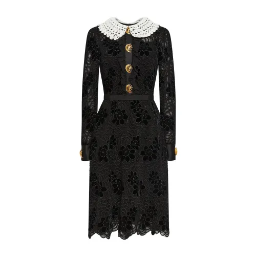 Dolce & Gabbana , Dolce & Gabbana Lace Dress ,Black female, Sizes: