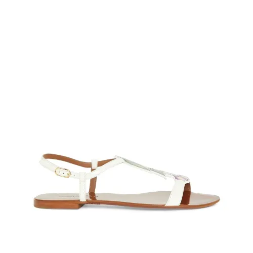Dolce & Gabbana , Dolce & Gabbana Leather Sandals ,White female, Sizes: