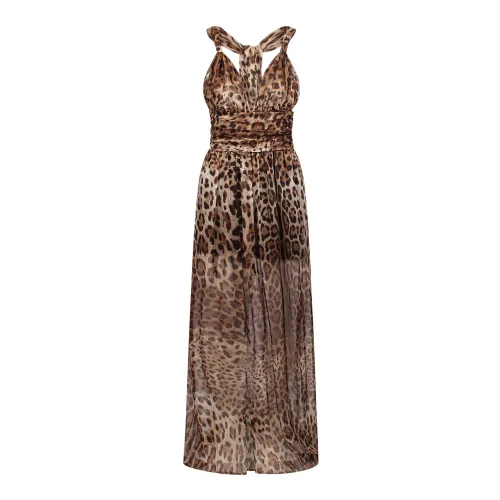 Dolce & Gabbana , Dolce & Gabbana Leopard-print dress ,Multicolor female, Sizes: