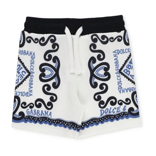 Dolce & Gabbana , Dolce & Gabbana Shorts White ,Multicolor male, Sizes: