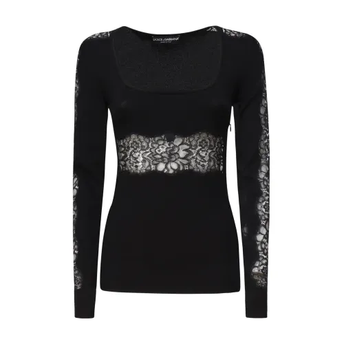 Dolce & Gabbana , Dolce & Gabbana Sweaters Black ,Black female, Sizes: