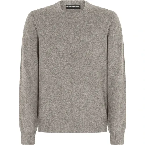 Dolce & Gabbana , Dolce & Gabbana Sweaters Grey ,Gray male, Sizes: