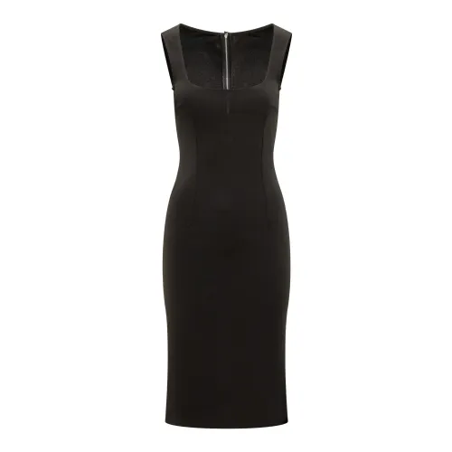 Dolce & Gabbana , Elegant Abito Dress ,Black female, Sizes: