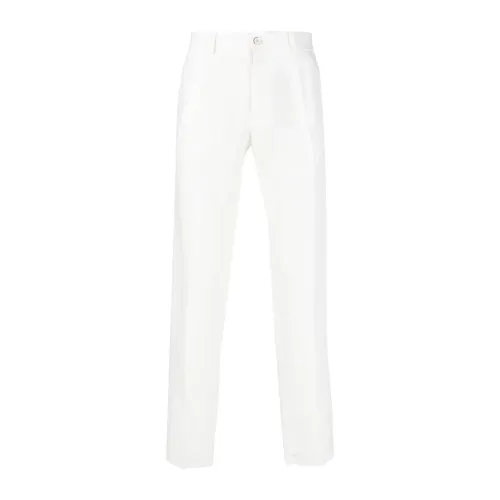 Dolce & Gabbana , Elegant White Chinos for Men ,White male, Sizes: