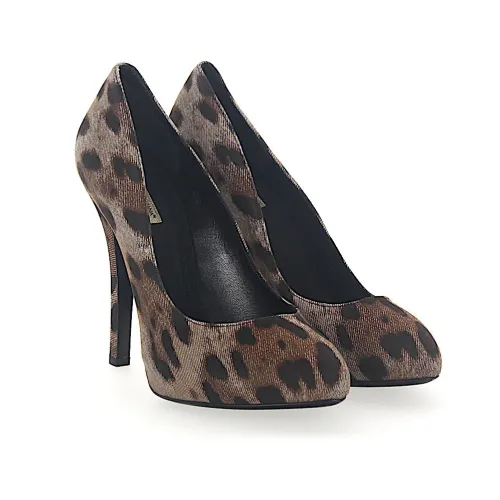 Dolce & Gabbana , Elevate Your Style with Budapester Heels ,Brown female, Sizes: