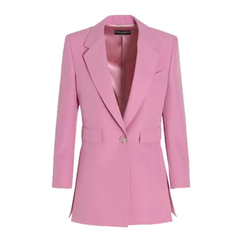 Dolce & Gabbana , Elevate Your Wardrobe with this Stylish Blazer ,Pink female, Sizes: