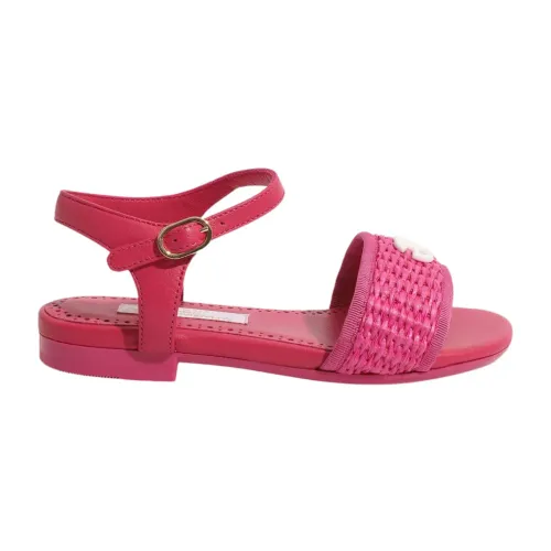 Dolce & Gabbana , Fuchsia Strap Sandals ,Pink female, Sizes: