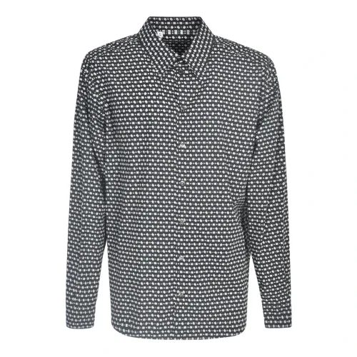 Dolce & Gabbana , Geometric Print Black and White Shirt ,Black male, Sizes: