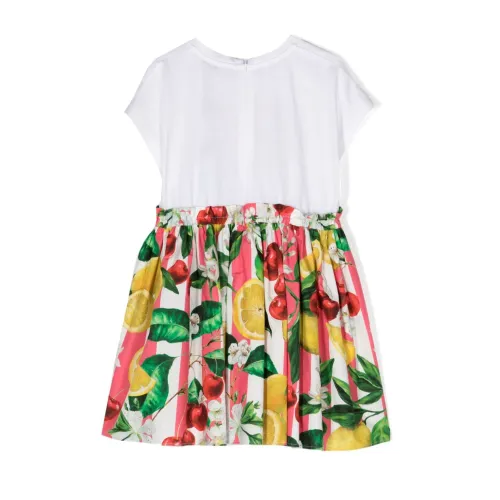 Dolce & Gabbana , Girls Clothing Dress Fantasia Ss24 ,Multicolor female, Sizes:
