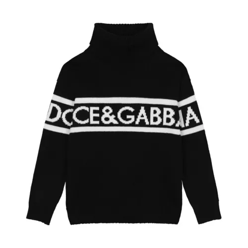 Dolce & Gabbana , Girls Clothing Knitwear Black Noos ,Black female, Sizes: