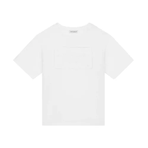 Dolce & Gabbana , Girls Clothing T-Shirts Polos White Noos ,White female, Sizes: