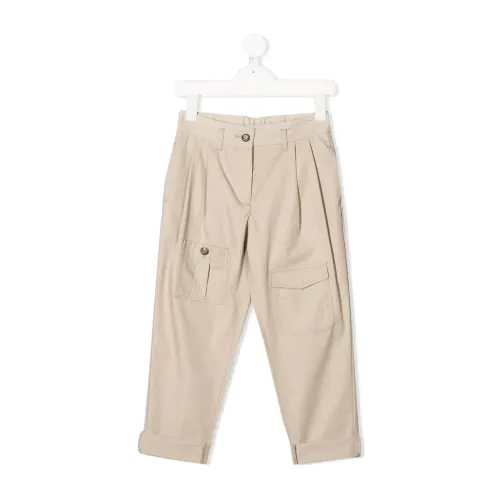Dolce & Gabbana , Girl's Clothing Trousers Beige Noos ,Beige female, Sizes: