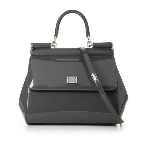 Dolce & Gabbana , Grey Pinaforemetal Handbag - Stylish and Spacious ,Gray female, Sizes: ONE SIZE