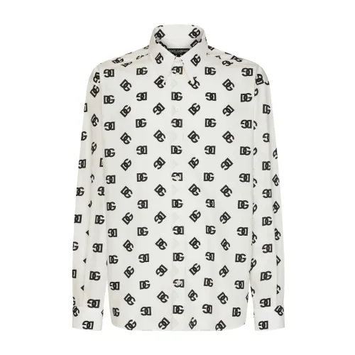 Dolce & Gabbana , Havan Shirt ,White male, Sizes:
