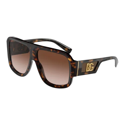 Dolce & Gabbana , Havana/Brown Shaded Sunglasses ,Brown male, Sizes: