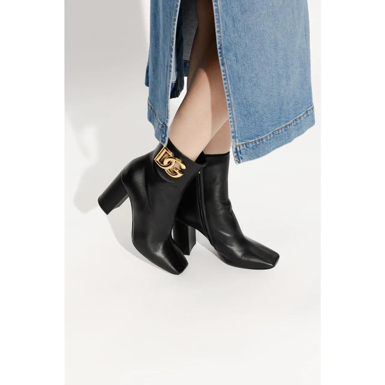 Dolce & Gabbana , Heeled boots ,Black female, Sizes: