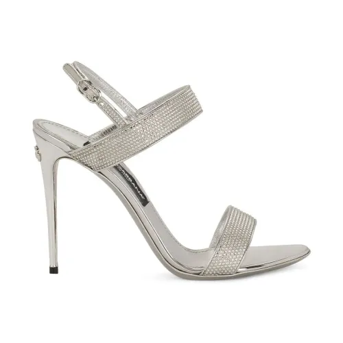 Dolce & Gabbana , High Heel Sandals ,Gray female, Sizes: