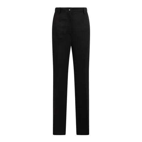 Dolce & Gabbana , High-waisted flared trousers ,Black female, Sizes: