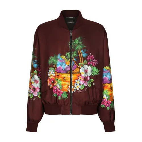 Dolce & Gabbana , Jersey Jacket ,Multicolor male, Sizes: