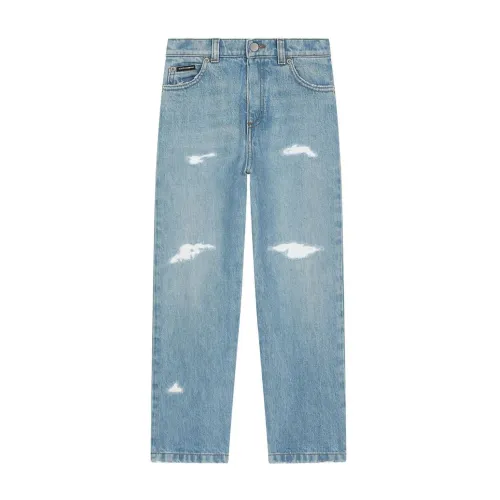 Dolce & Gabbana , Kids Blue Denim Jeans ,Blue male, Sizes: