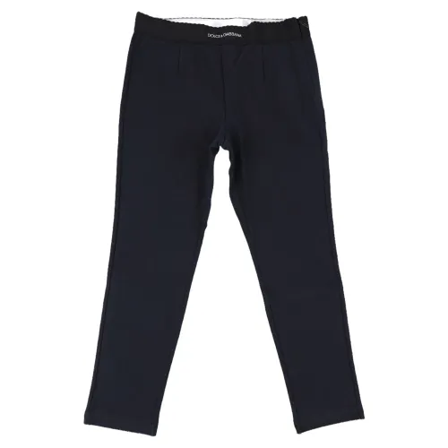 Dolce & Gabbana , Kids Designer Pants ,Blue female, Sizes: