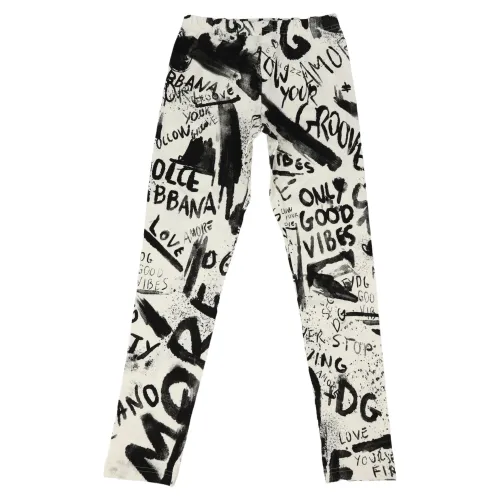 Dolce & Gabbana , Kids Designer Pants ,Multicolor female, Sizes: