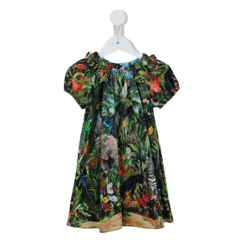 Dolce & Gabbana , Kids Dress by D&G ,Green female, Sizes: