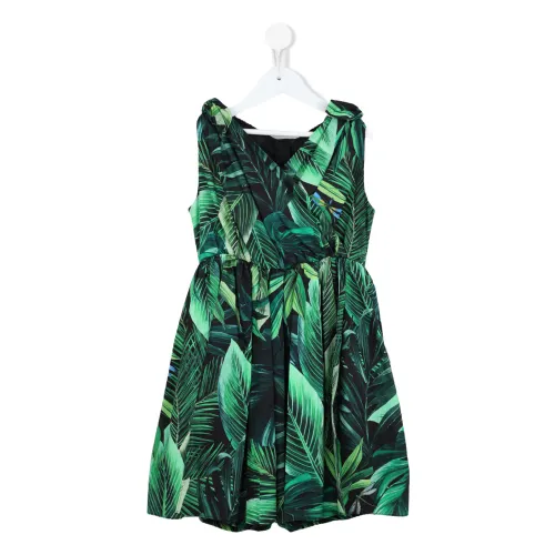 Dolce & Gabbana , Kids Dress by DG ,Green female, Sizes: