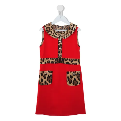 Dolce & Gabbana , Kids Dress by DG ,Red female, Sizes: