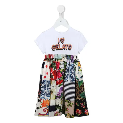 Dolce & Gabbana , Kids Dress by DG ,White female, Sizes: