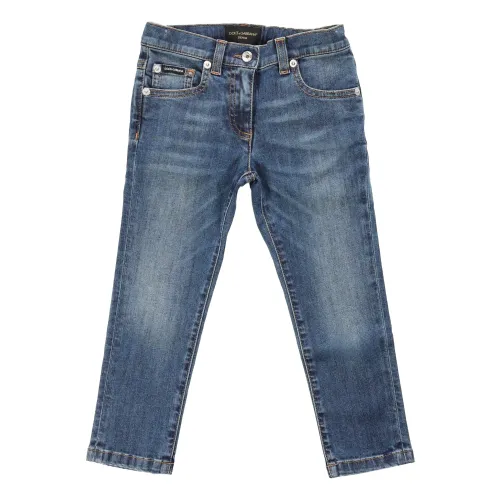 Dolce & Gabbana , Kids Jeans Pants ,Blue female, Sizes: