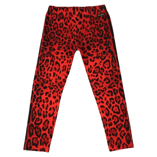 Dolce & Gabbana , Kids Pants by DG ,Red female, Sizes: