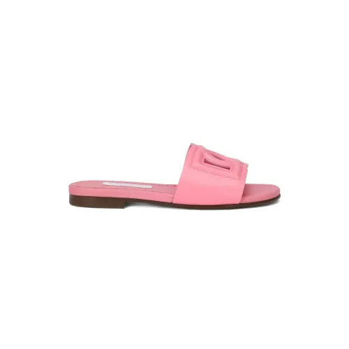 Dolce & Gabbana , Kids Pink Sandals with DG Logo ,Pink female, Sizes: