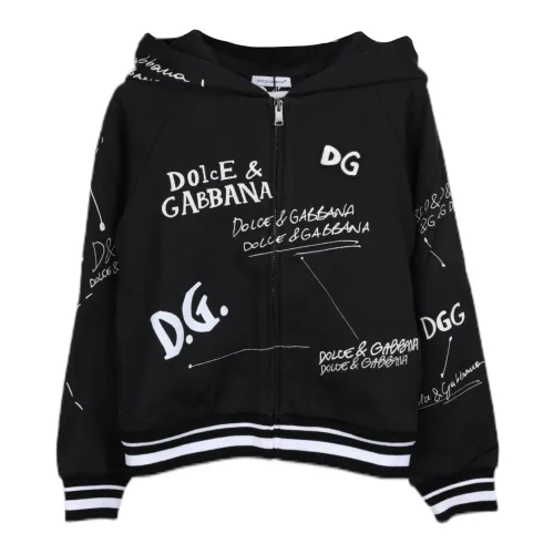 Dolce & Gabbana , Kids Pullover ,Black male, Sizes: