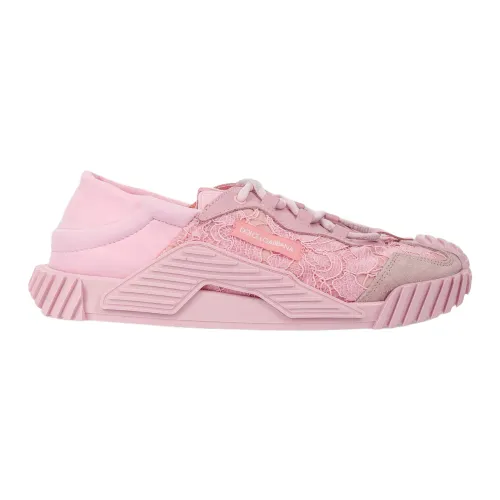 Dolce & Gabbana , Kids Sneakers - Rosa - Regular Fit ,Pink female, Sizes: