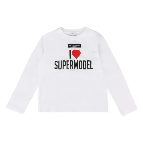Dolce & Gabbana , Kids Sweatshirt ,White female, Sizes: