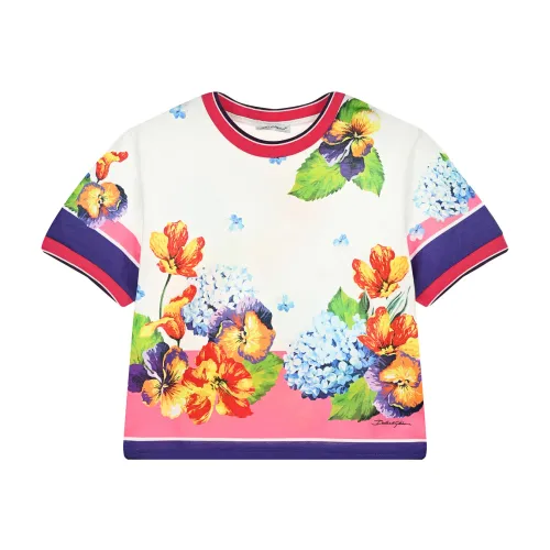 Dolce & Gabbana , Kids T-Shirt Fantasy Regular Fit Cotton ,Multicolor female, Sizes: