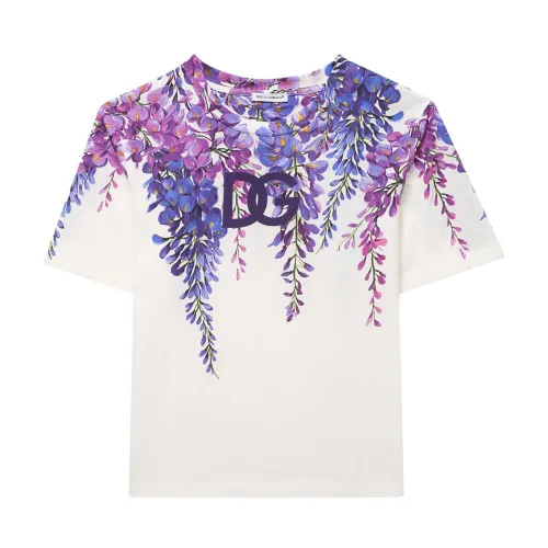 Dolce & Gabbana , Kids Viola T-Shirt Regular Fit Cotton ,Multicolor female, Sizes: